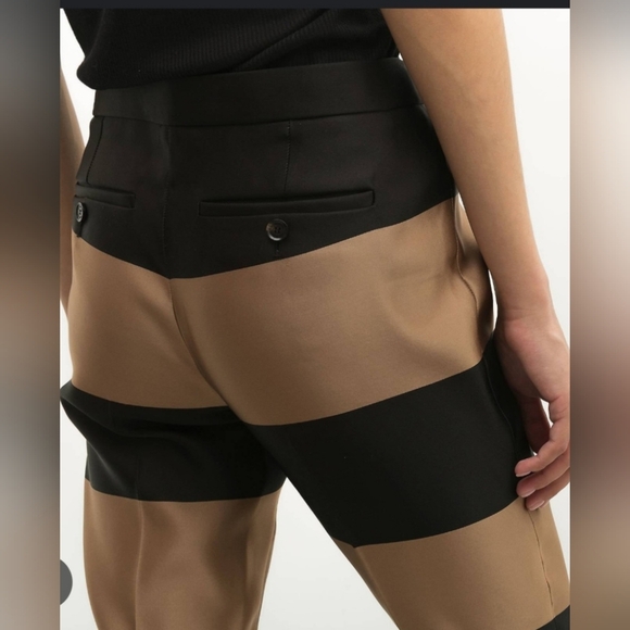 NWT Burberry Prorsum Women's 100% Silk Straight Ankle Pants 38 EU / 4 US 30"W - Picture 7 of 16